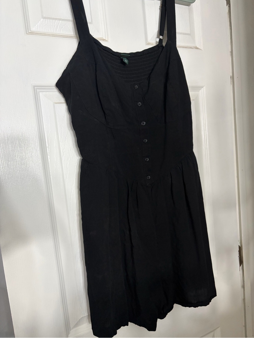 Wild Fable Ladies Black Sleeveless Button-Front Romper size XXL